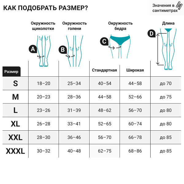 2 Чулки компрессионные VENOTEKS HOSPITAL 2R237